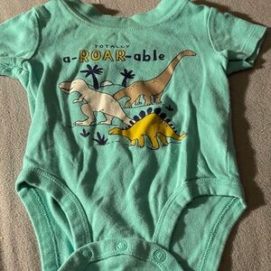 Carter's Green and Yellow Bodysuits Soft Cotton One Pieces